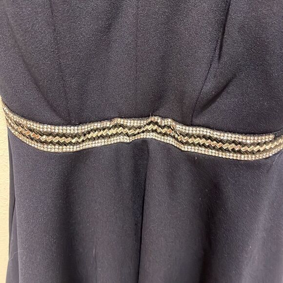 Emerald Sundae woman’s dark navy blue dress with embellished diamonds - Picture 4 of 16